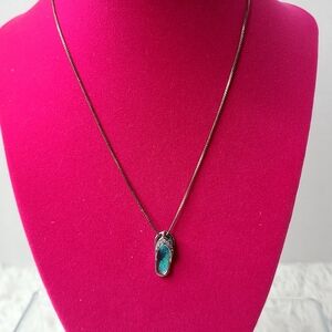 Flip Flop Sterling Silver Necklace
